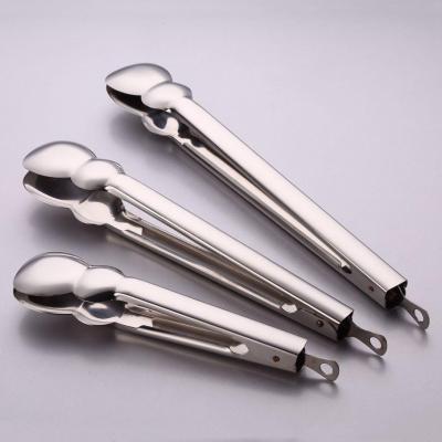 5504 Stainless Steel Kitchen Food Vegetables Barbecue Steak Clip Tongs serving tong  