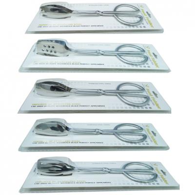 5542 Stainless Steel Kitchen Food Vegetables Barbecue Steak Clip Tongs serving tong  